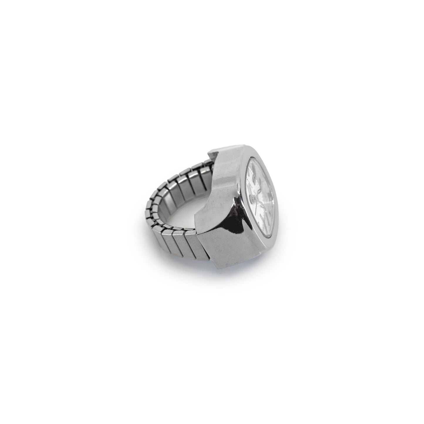 Royal Silver Tone - Stainless Steel Ring Watch