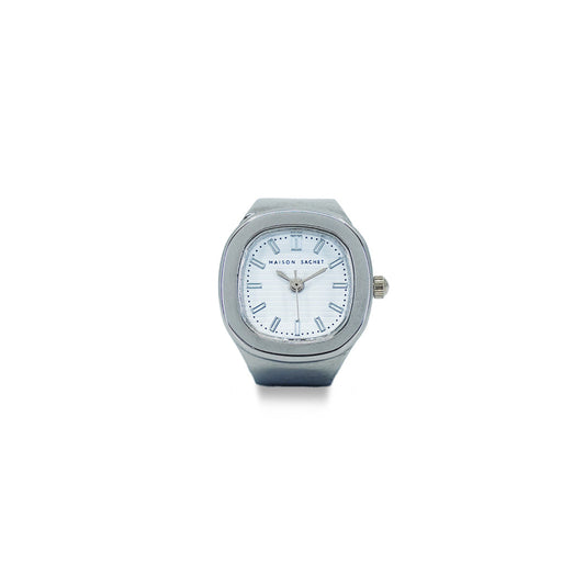 Royal Silver Tone - Stainless Steel Ring Watch